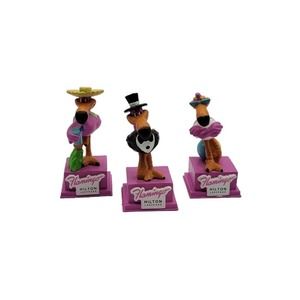 Vintage Flamingo Hilton Hotel Las Vegas Set Of 3 PVC Anthropomorphic Figures
